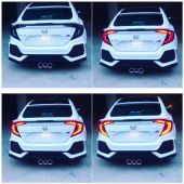 Honda Civic Sequential Running Back Lamps Smoke - 
